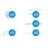 Noxion LED-Streifen Naga - Verbinder RGB+Dual Weiß 12mm - Klein 15stck.