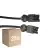 Mehrfachpackung 25x Noxion GST - Kompatibel Verlängerungskabel Schwarz - Männlich + Weiblich - 3m - 3 pole 1,5mm2